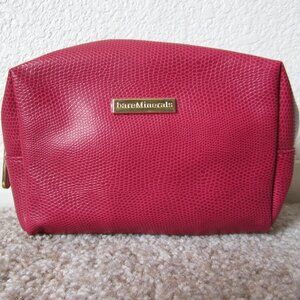 bareMinerals dark pink makeup cosmetic bag